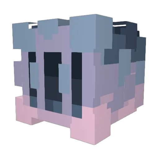 HPxD Minecraft avatar head, 3D render