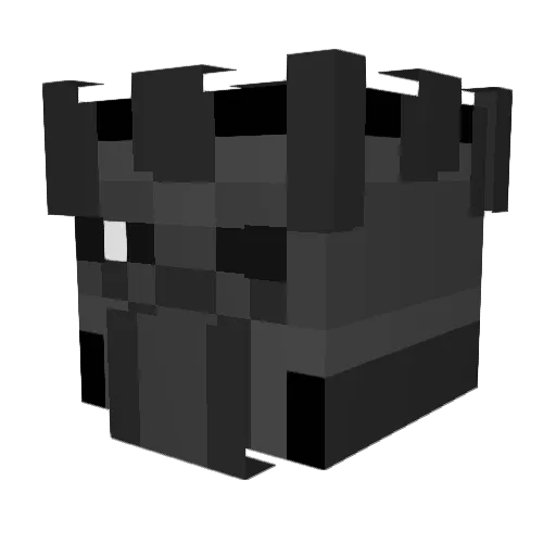 HR318 Minecraft avatar head, 3D render