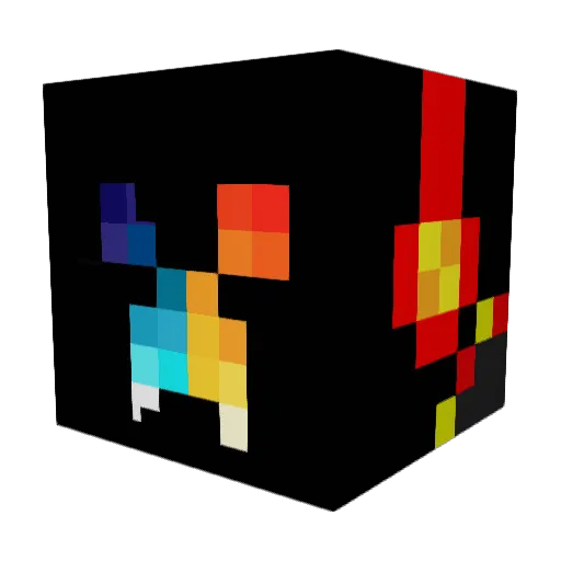 HRACER8 Minecraft avatar head, 3D render