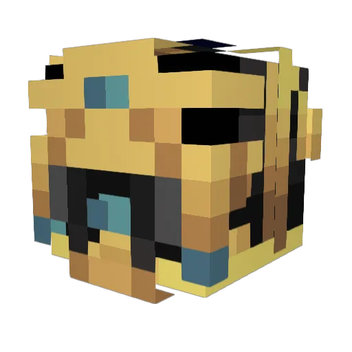 HRD243 Minecraft avatar head, 3D render