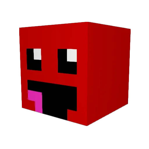 HREDGO Minecraft avatar head, 3D render