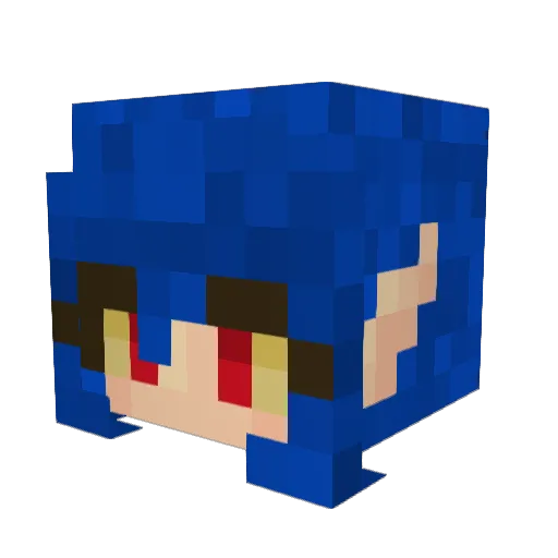HRJons Minecraft avatar head, 3D render