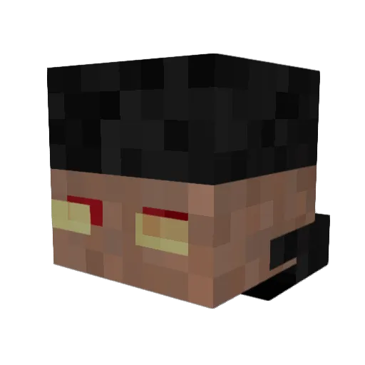 HRZ667 Minecraft avatar head, 3D render