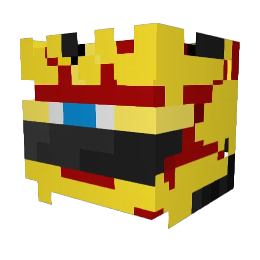 HRelic Minecraft avatar head, 3D render