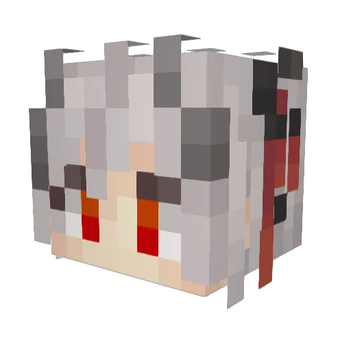 HRoom23 Minecraft avatar head, 3D render