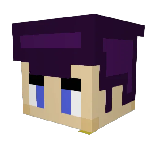 HRoubik Minecraft avatar head, 3D render