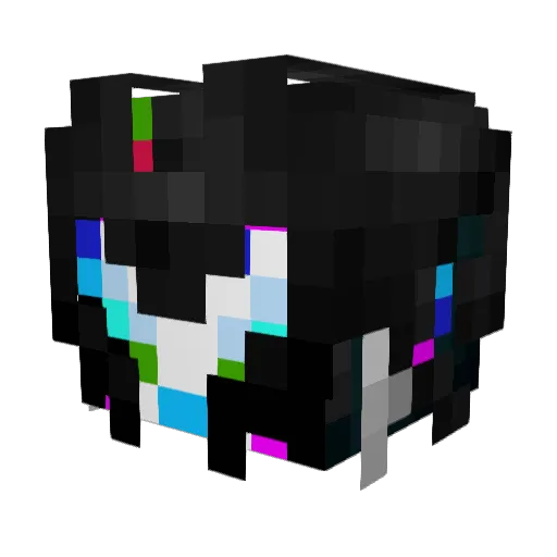 HSBR007 Minecraft avatar head, 3D render