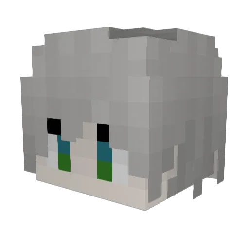 HSHmc Minecraft avatar head, 3D render