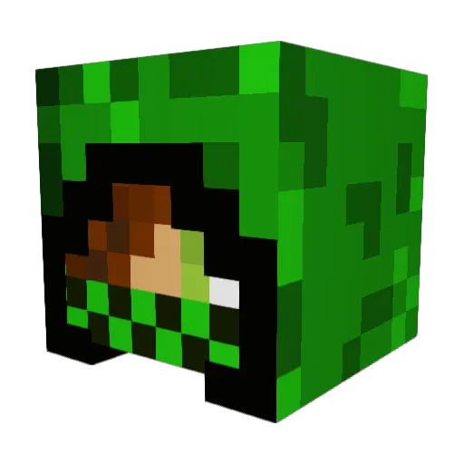 HSHuang Minecraft avatar head, 3D render