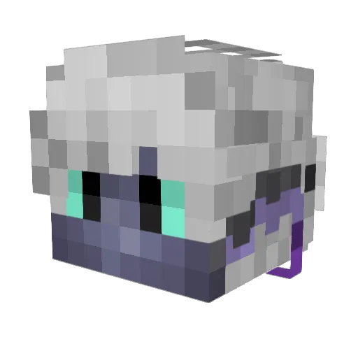 HS_IbrAAmine07 Minecraft avatar head, 3D render