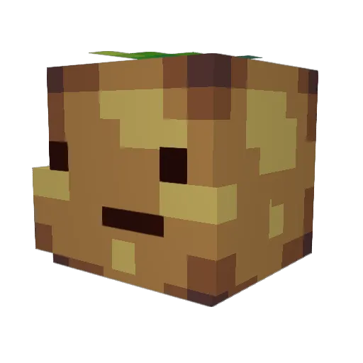 HScram Minecraft avatar head, 3D render