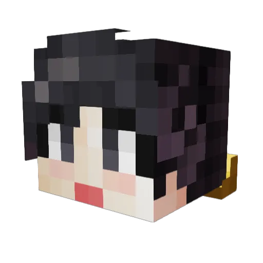 HSenpai Minecraft avatar head, 3D render