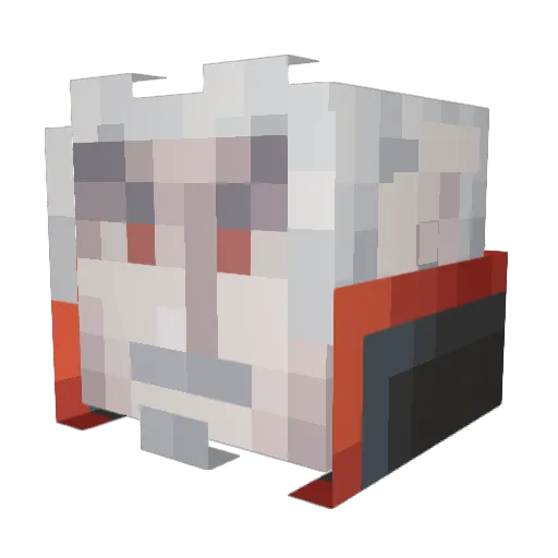 HSkelter Minecraft avatar head, 3D render