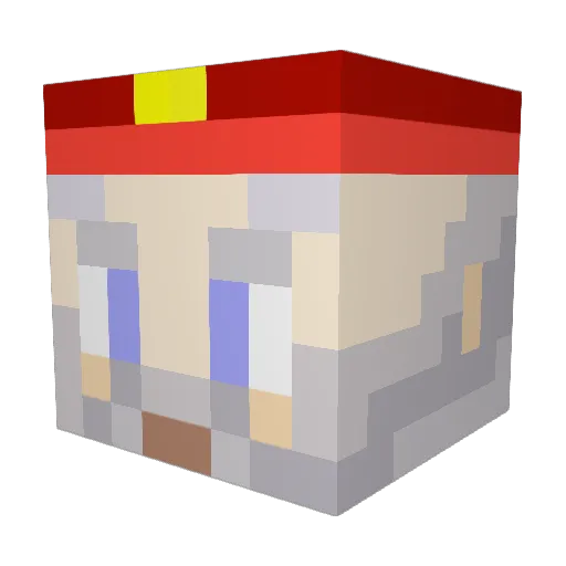HTBSS Minecraft avatar head, 3D render