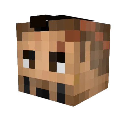 HTByrne Minecraft avatar head, 3D render