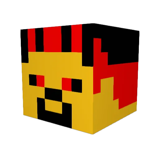 HTL_Student9c Minecraft avatar head, 3D render