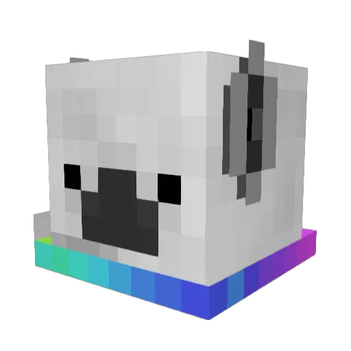 HTMLCSS Minecraft avatar head, 3D render