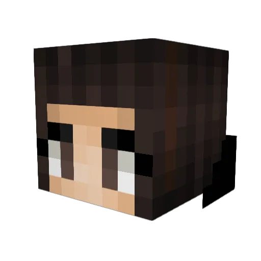 HTMLfighter Minecraft avatar head, 3D render