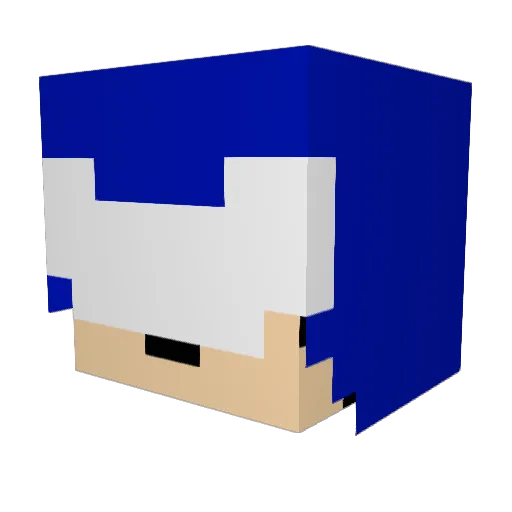 HTNMC Minecraft avatar head, 3D render