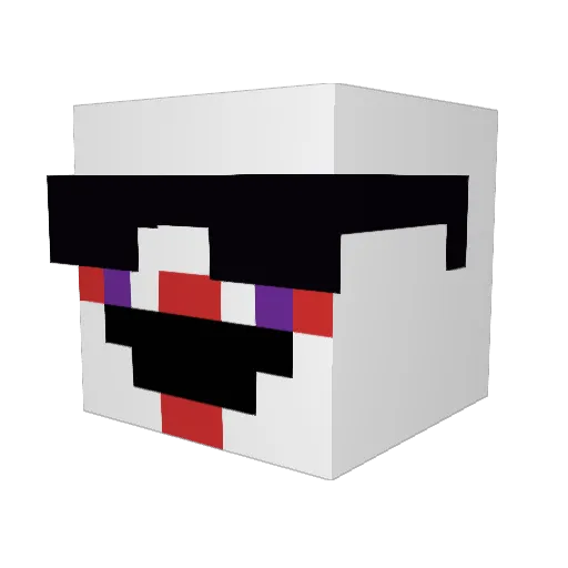 HTOOM Minecraft avatar head, 3D render