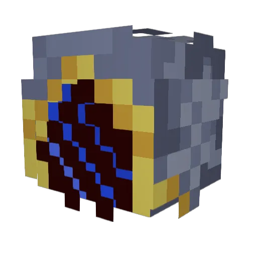 HTPSCamp1 Minecraft avatar head, 3D render