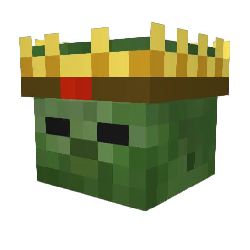 HTRIBE Minecraft avatar head, 3D render