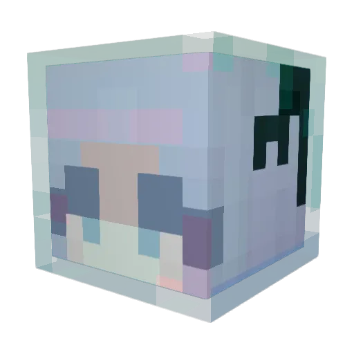 HTYen Minecraft avatar head, 3D render