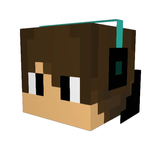 HT_JR Minecraft avatar head, 3D render