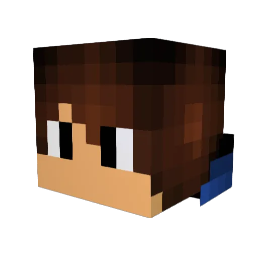 HTheGreat Minecraft avatar head, 3D render
