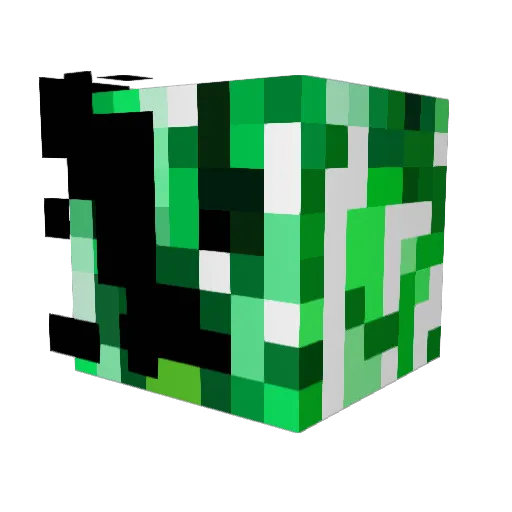 HU0624 Minecraft avatar head, 3D render