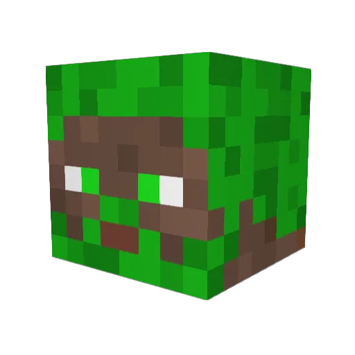 HU5K Minecraft avatar head, 3D render