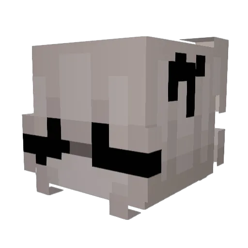 HUAIYV Minecraft avatar head, 3D render