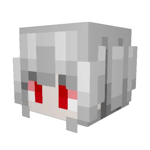HUA_RL Minecraft avatar head, 3D render