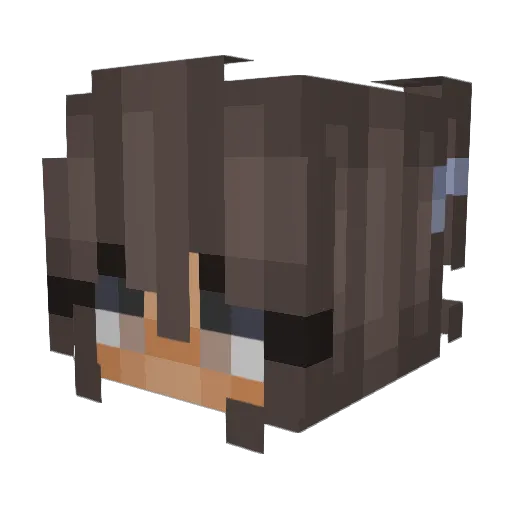HUAyuyyyy Minecraft avatar head, 3D render