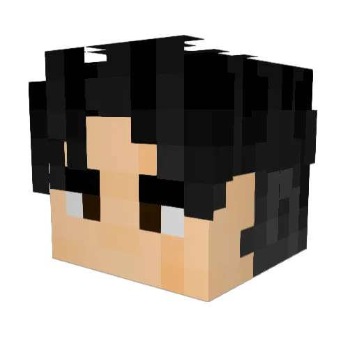 HUBlS Minecraft avatar head, 3D render