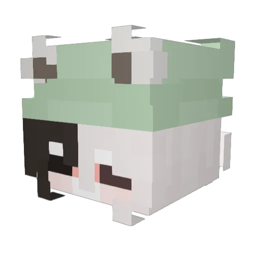 HUMAN_BEEE Minecraft avatar head, 3D render