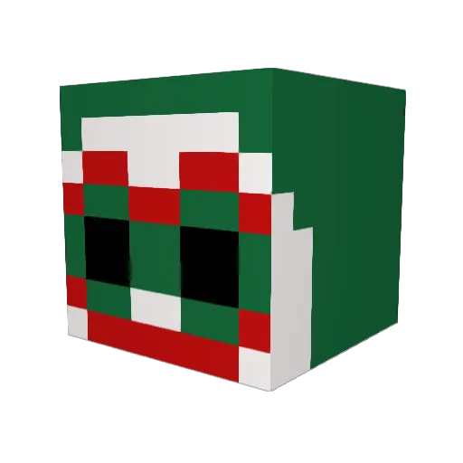 HUNHUNHUNHUN Minecraft avatar head, 3D render