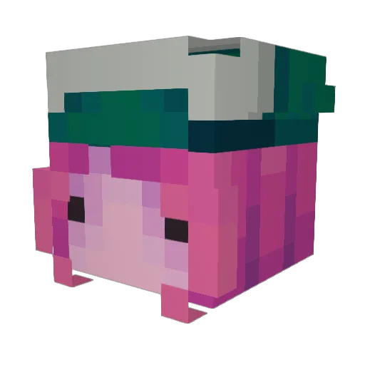 HUNTRESS69 Minecraft avatar head, 3D render