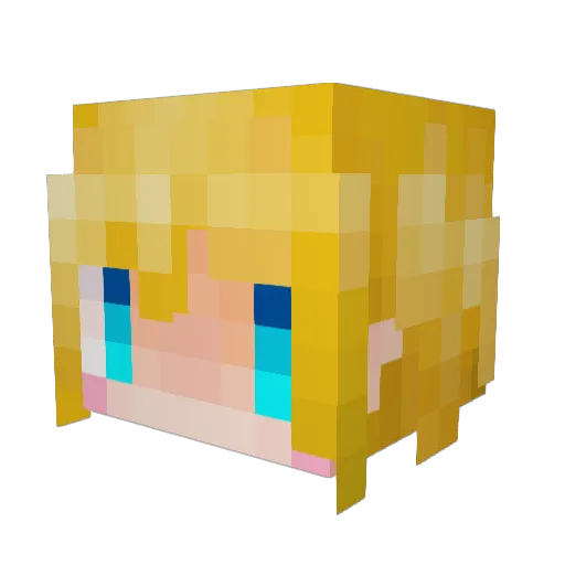 HURINN Minecraft avatar head, 3D render