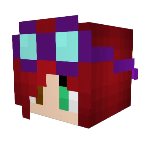 HURST5 Minecraft avatar head, 3D render