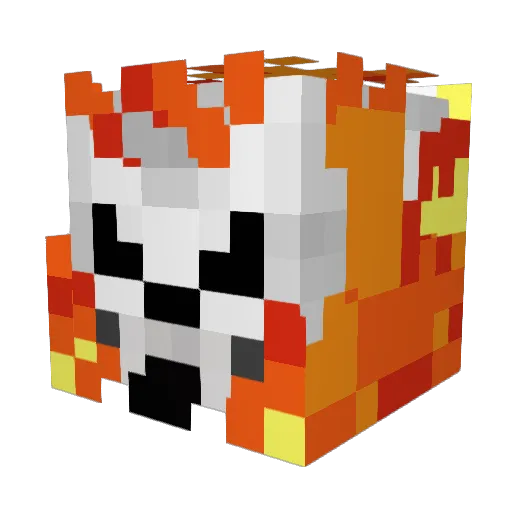 HUSKY0804 Minecraft avatar head, 3D render
