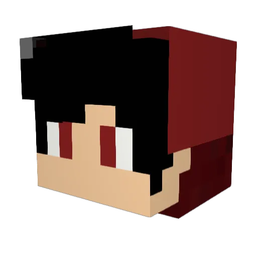 HUSK_ofc Minecraft avatar head, 3D render