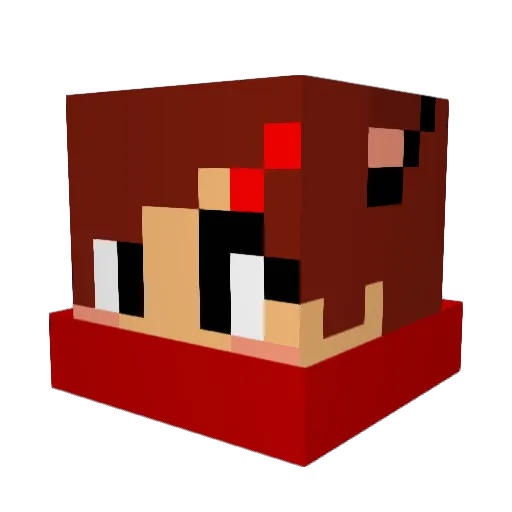 HUXIRU Minecraft avatar head, 3D render