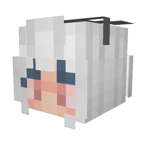 HUYICHI Minecraft avatar head, 3D render