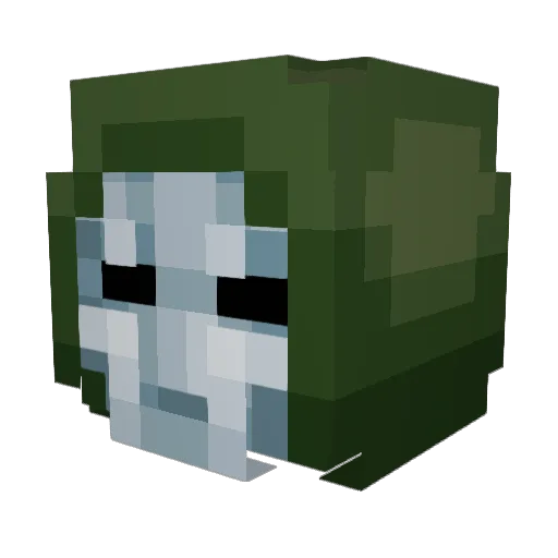 HV3K Minecraft avatar head, 3D render
