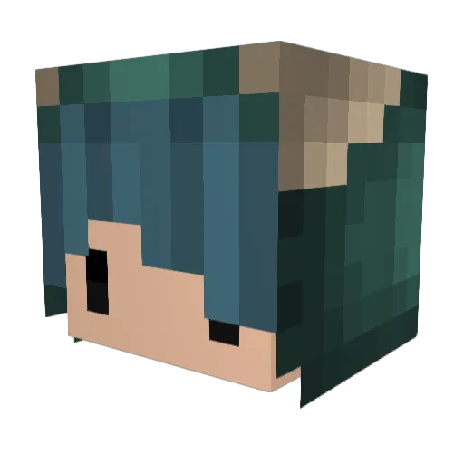 HV5 Minecraft avatar head, 3D render
