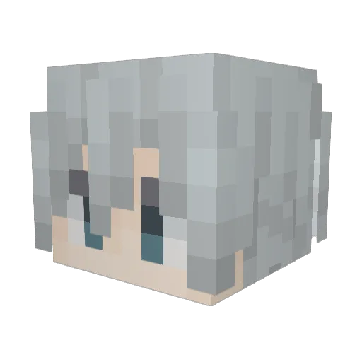 HVMIS Minecraft avatar head, 3D render