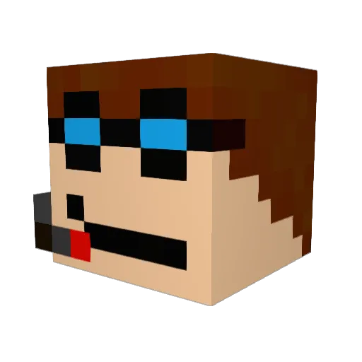 HVYVince Minecraft avatar head, 3D render