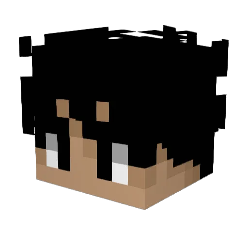 HWANORI Minecraft avatar head, 3D render