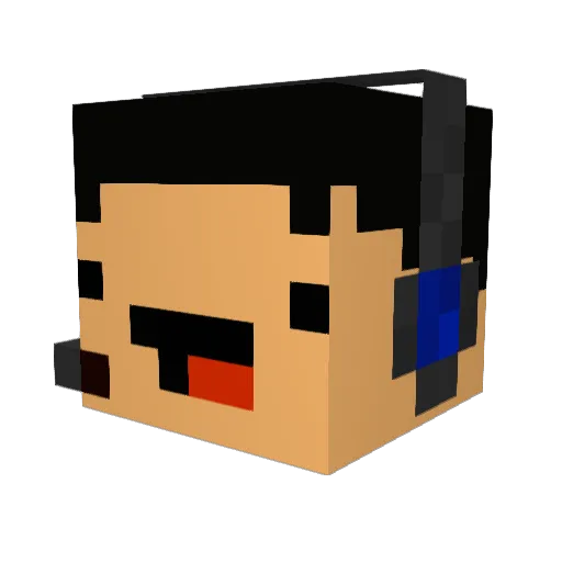 HWG09 Minecraft avatar head, 3D render